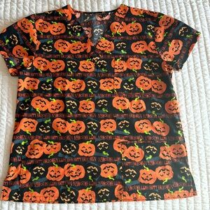 Scrub top-Halloween  XL